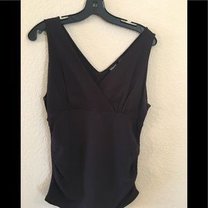 WORTH COLLECTION CHOCOLATE TANK TOP